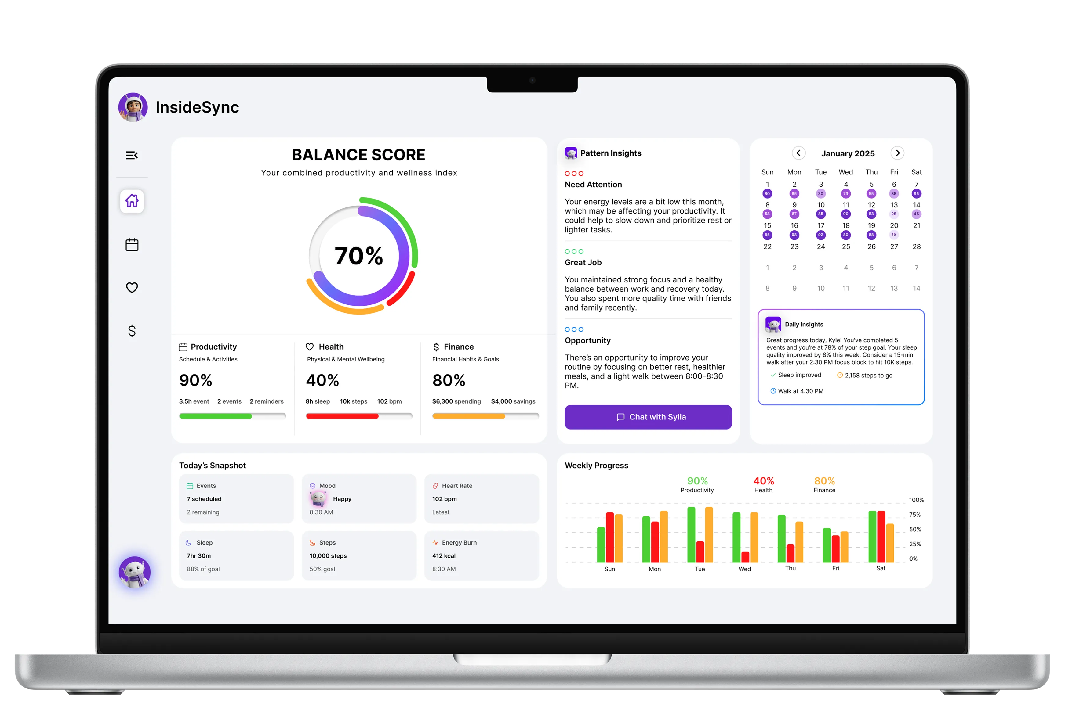InsideSync web dashboard